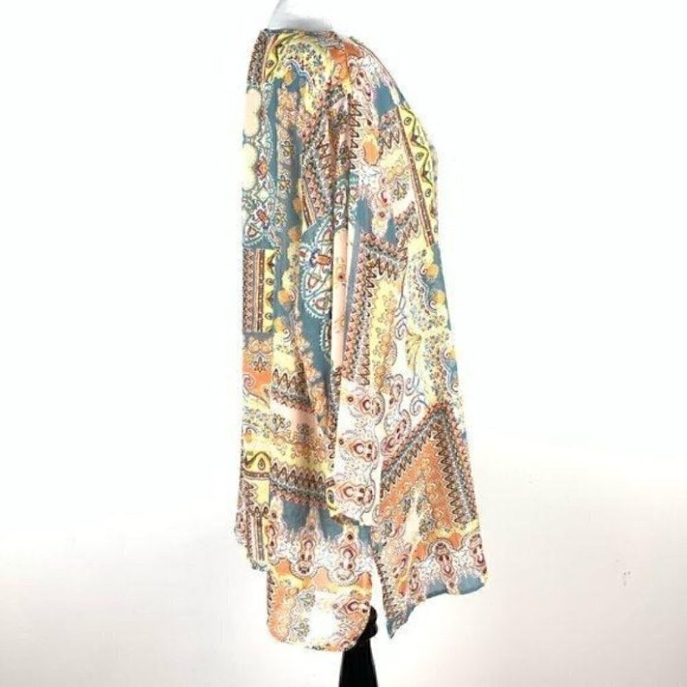 New Melissa page top sz 2X geometric tunic beach - Picture 4 of 10